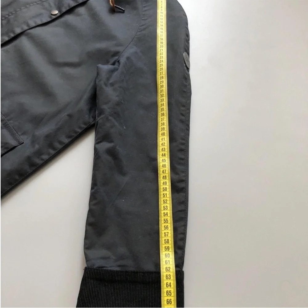 Barbour Navy Hooded Coat - Picture 10 of 13